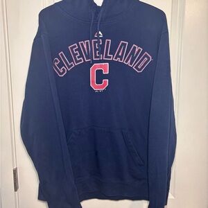 Cleveland Indians Majestic Navy Hoodie